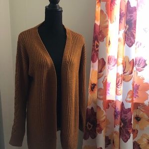Rust ribbed sweater